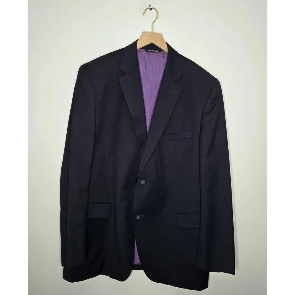 Barneys New York Loro Piana Men's Blazer Sportscoat Size 46R Dark Navy 2 Button